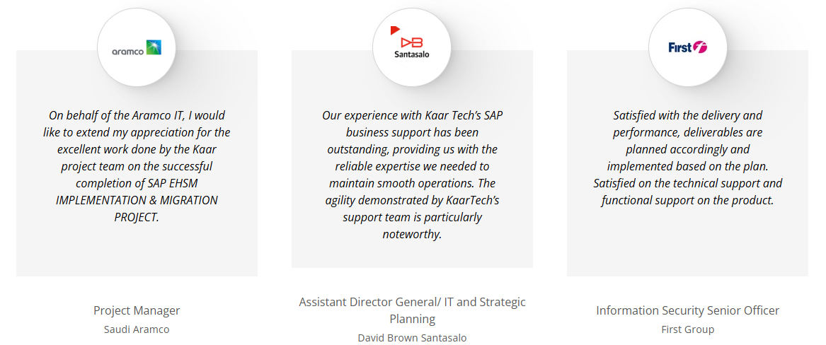 UK Customer Testimonials