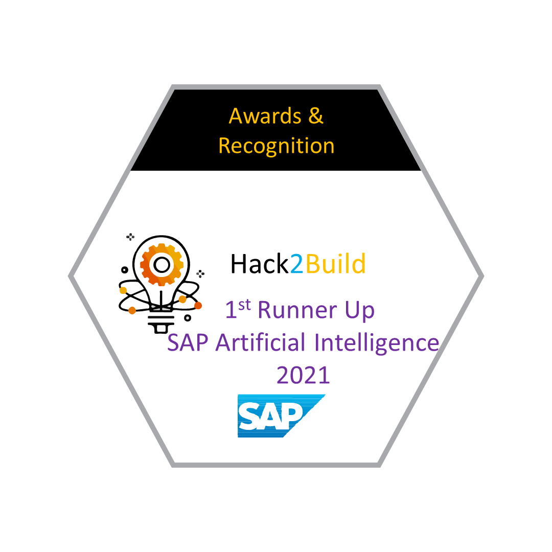 2021 Hack 2 Build 1st Runner Up SAP Artificial Intelligence